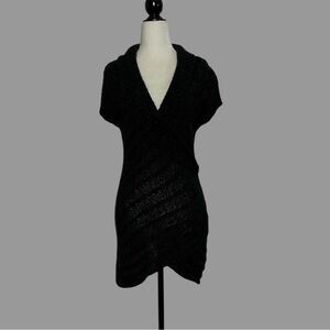 🤍 M 🤍 Sweater Tunic Faux Wrap Chunky Long​